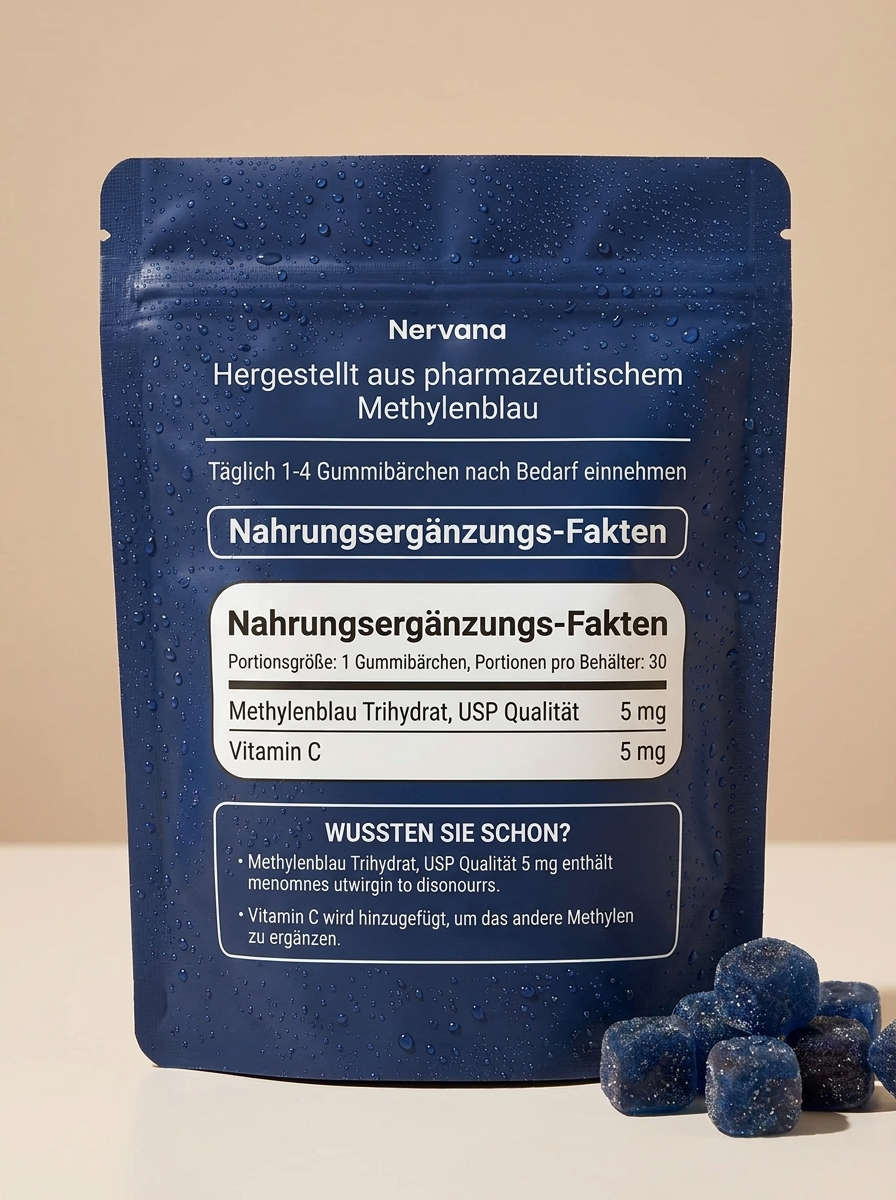 Methylenblaue Gummibärchen zur Linderung von Nervenschmerzen