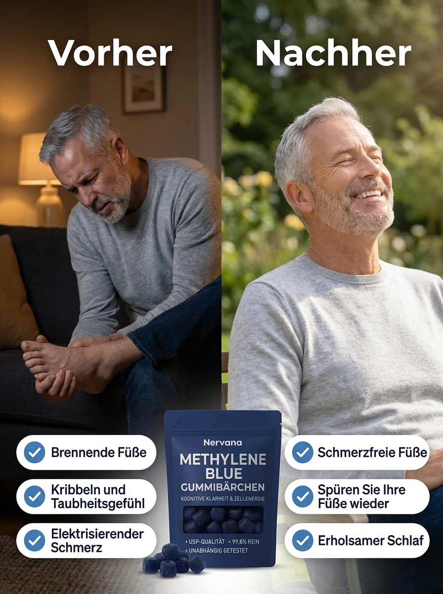 Methylenblaue Gummibärchen zur Linderung von Nervenschmerzen