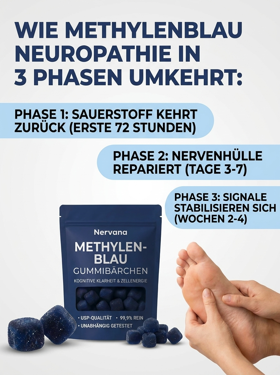 Methylenblaue Gummibärchen zur Linderung von Nervenschmerzen
